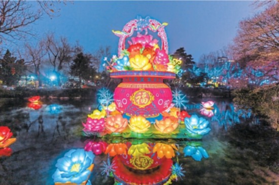 “泉”在濟(jì)南過大年｜燈火璀璨 趵突泉迎春花燈會(huì)正月初一開幕